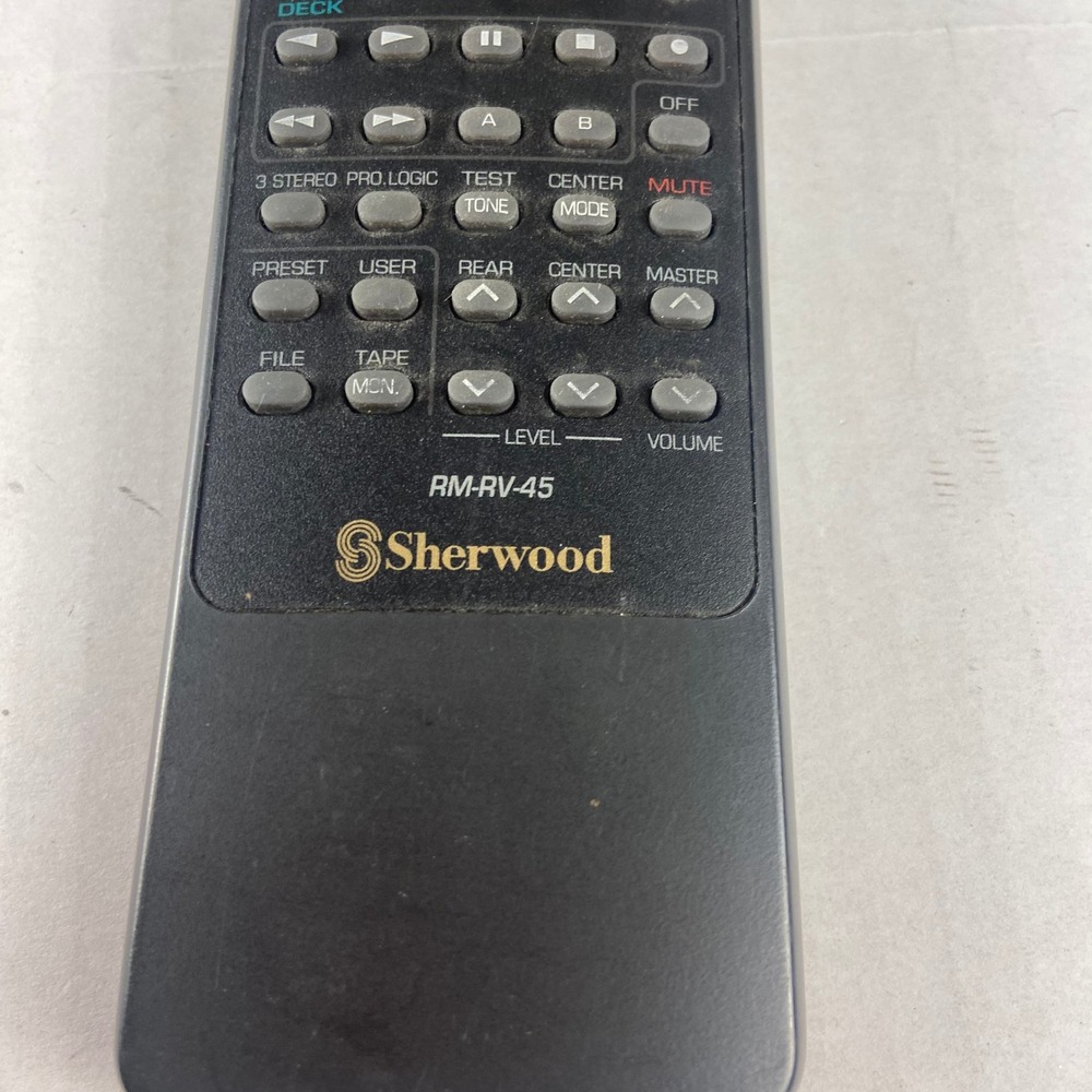 Sherwood RM-RV45 Remote Control System Remote Power Sleep Display Preset FM Scan - Picture 2 of 6